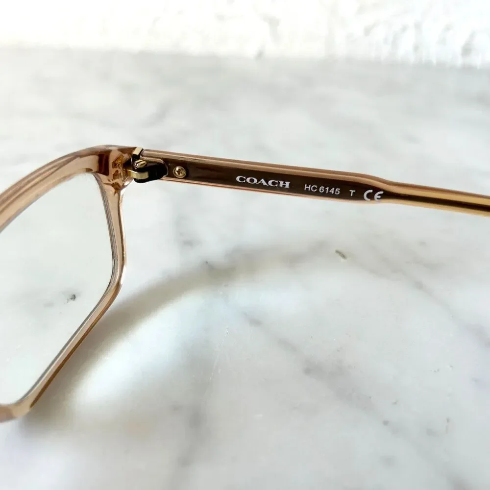 Coach Eyeglass Frames HC6145 5561 Transparent Champagne 53-15-140